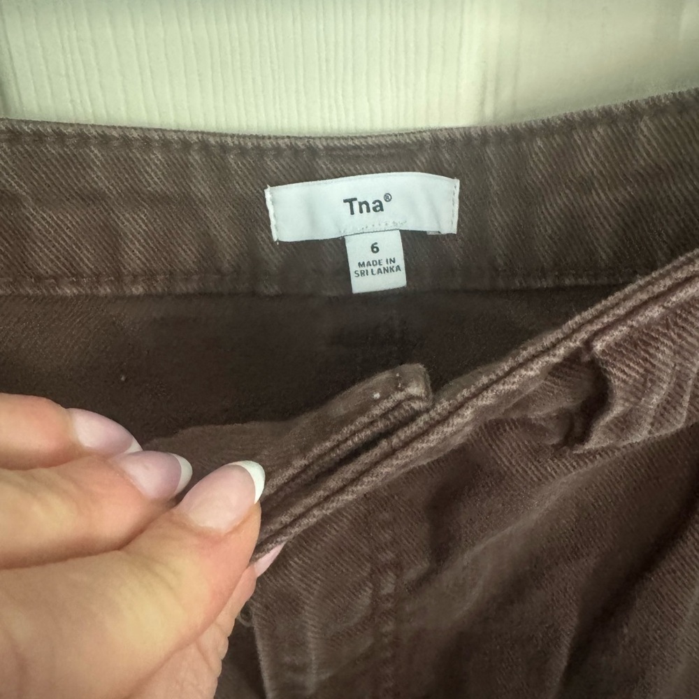 Aritzia TNA Women’s Greenwich Carpenter Pants Workwear Brown Size 6 - Picture 5 of 15